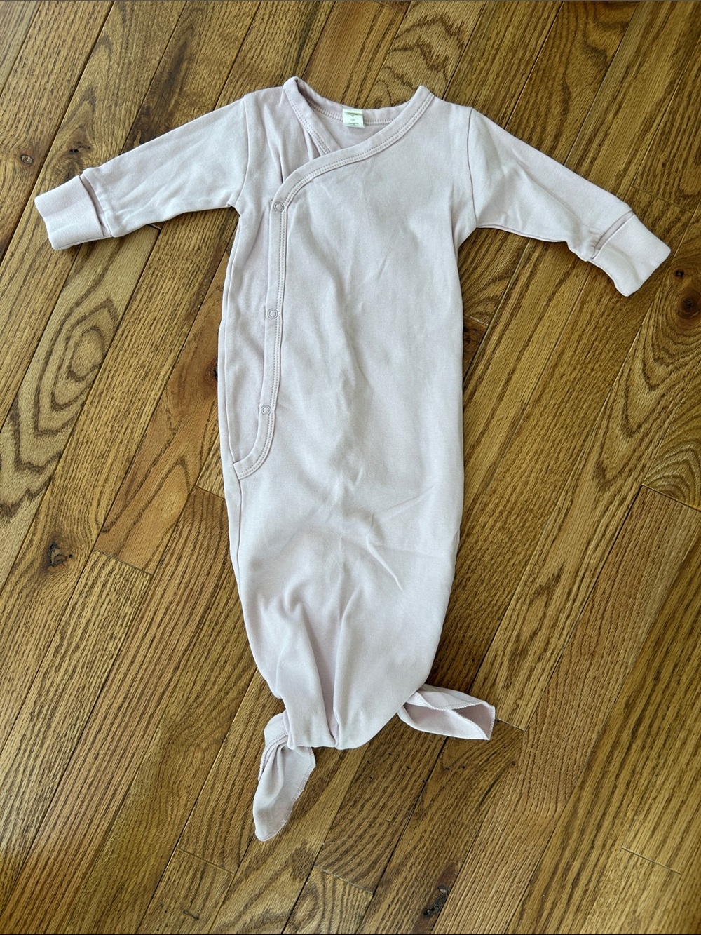 Colored Organics Baby Knot Gown in Light Pink 0-3 Months NWOT